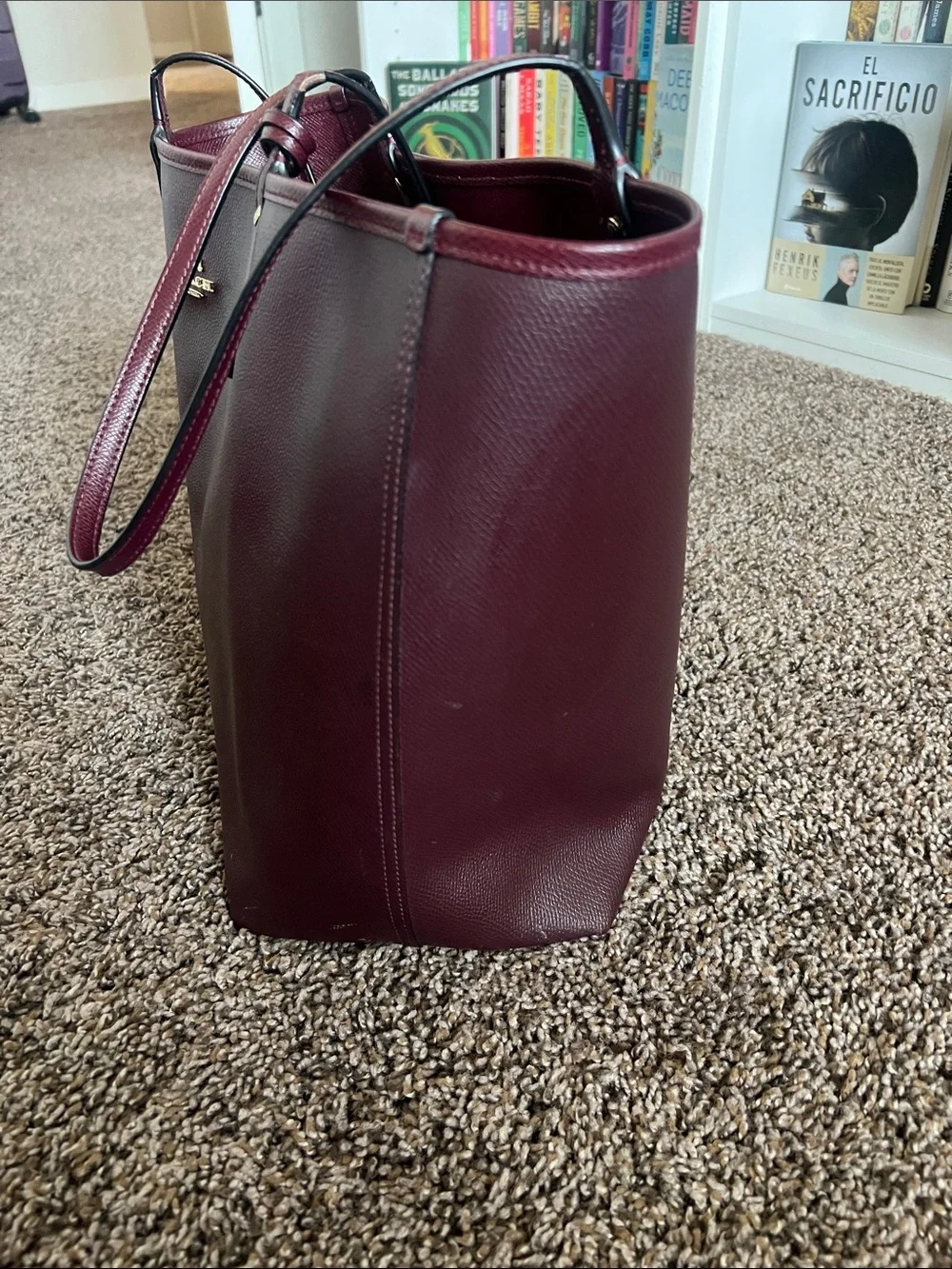Leather tote bag, Coach Reversible City Tote